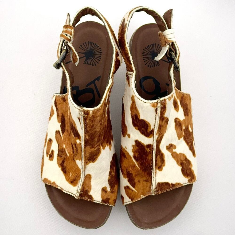 OTBT Jaunt Slingback Platform Wedge Sandals Cow - Picture 5 of 9